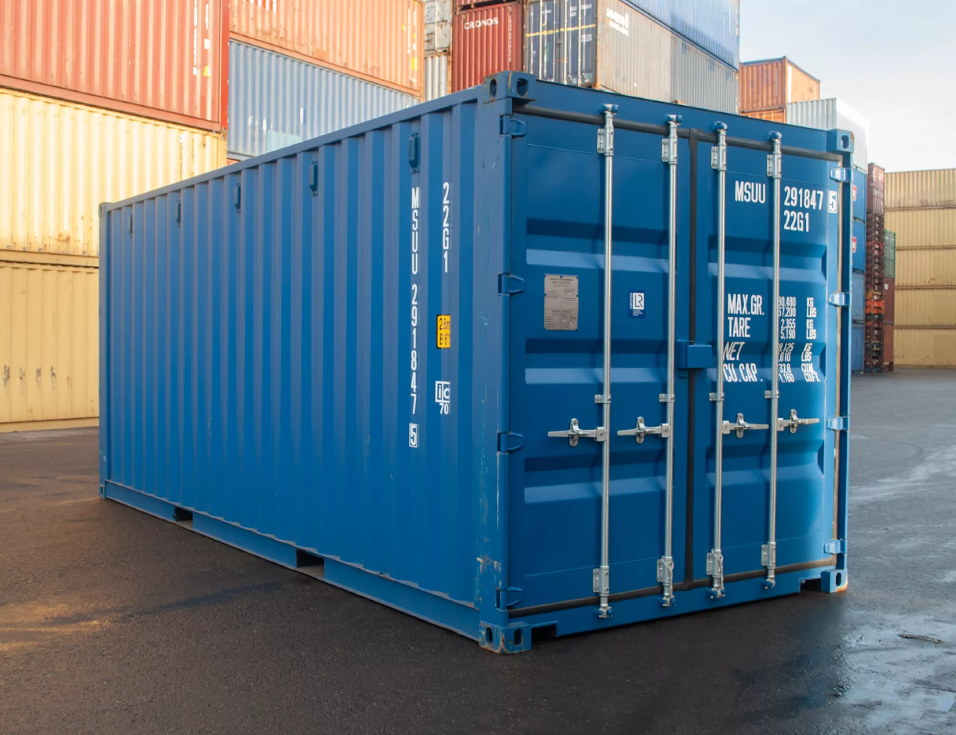20ft New Shipping Container with Doors on Both Ends